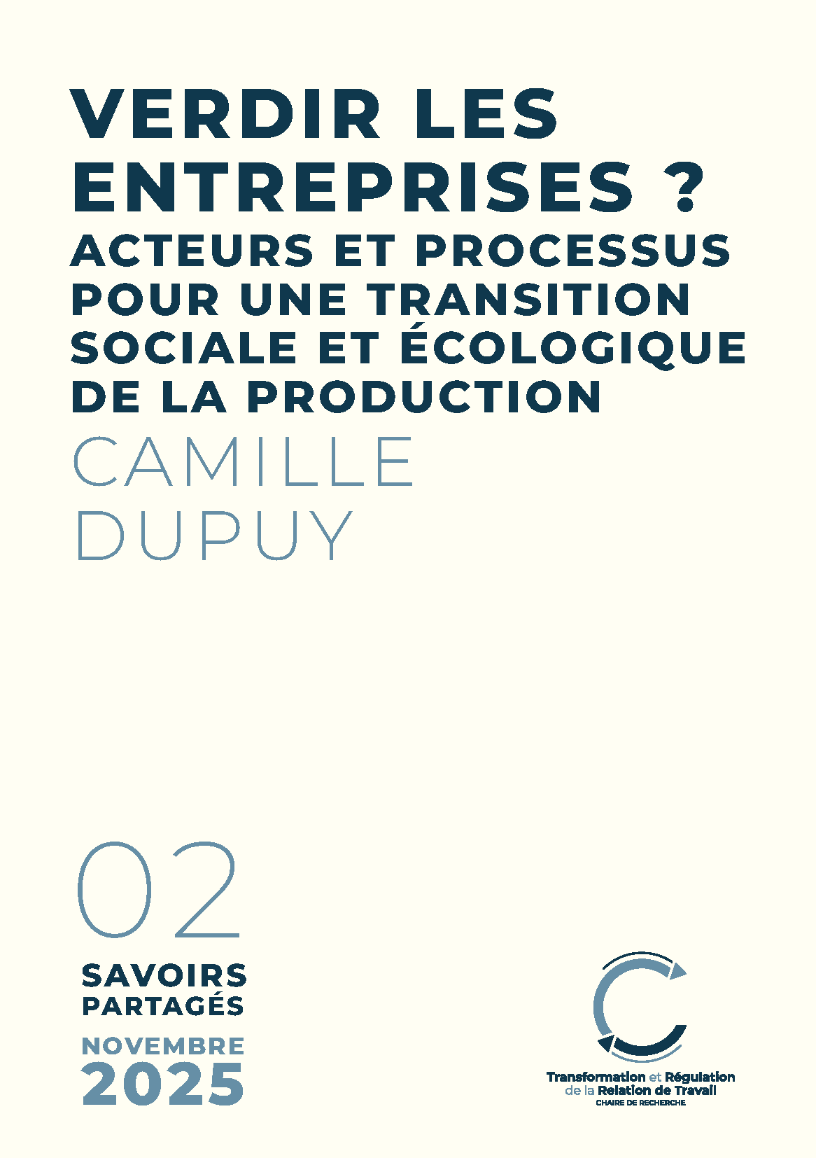 Verdir les entreprises ? Acteurs et processus pour une transition sociale et écologique de la production
